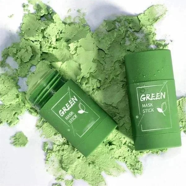 GREEN TEA CLAY STICK FACE MASK FOR ACNE, BLACK HEADS & CLEANING PORES - Image 2