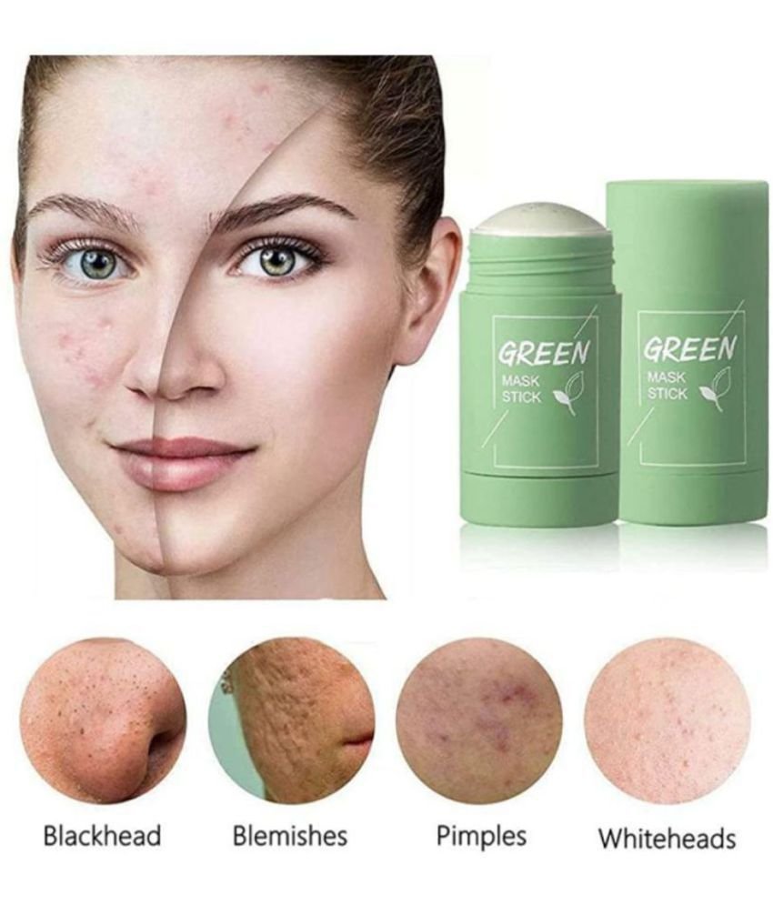 GREEN TEA CLAY STICK FACE MASK FOR ACNE, BLACK HEADS & CLEANING PORES - Image 4