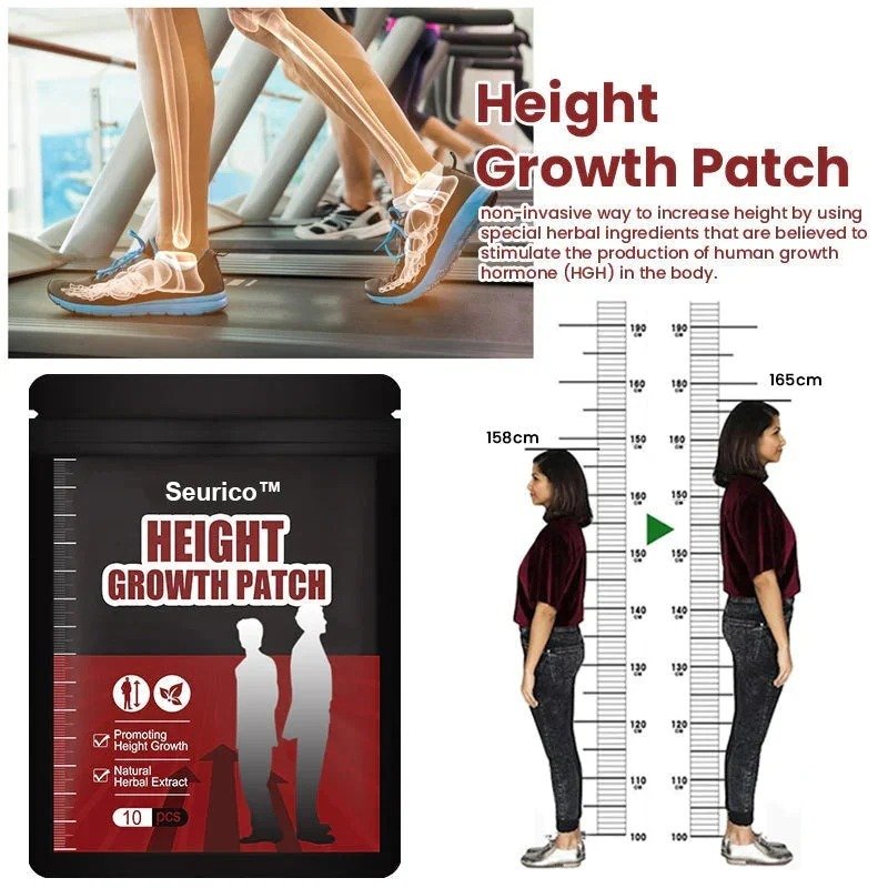Pack Of 10 Exclusive Patent | Herbal Height Increasing Foot Patch