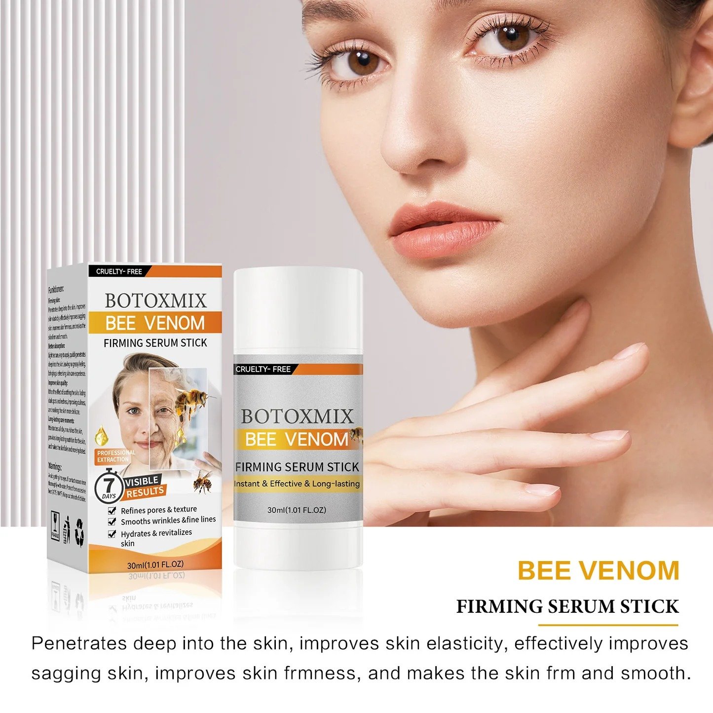 Botoxmix Bee Firming Essence Bar, Anti-Aging Facial Essence - Image 2
