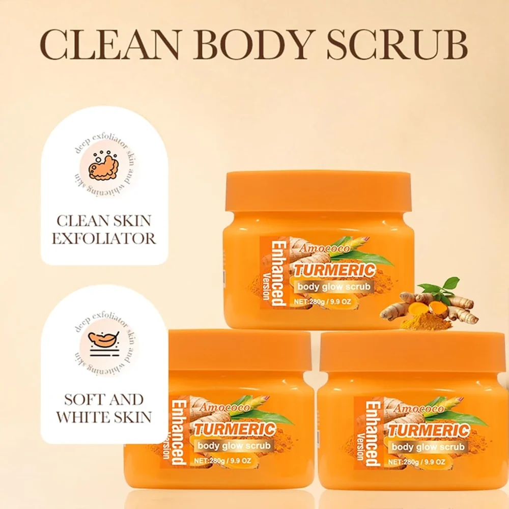 Amococo Turmeric Exfoliating Body Scrub - Image 5